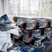 Funny Santa With Bigfoot Selfie Christmas Wrapping Paper Roll - Wonder Print Shop