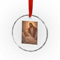 Funny Sarcastic Political Satire Crystal Glass Ornament You Are Not Jesus