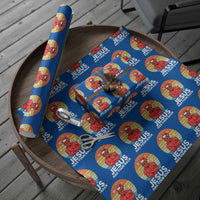 Funny Satan Christmas Wrapping Paper Roll Jesus Has Your Back - Wonder Print Shop