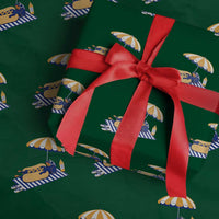 Funny Sausage Dog Wrapping Paper Roll Retro Summer Hot Dog Graphic Dachshund Dog Lover Gift