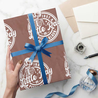 Funny Saying Skeleton Wrapping Paper Roll I'm Just A Little Ray Of Pitch Black Sarcastic