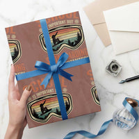 Funny School Is Important But Snowboarding Is Importanter Wrapping Paper Roll - Wonder Print Shop