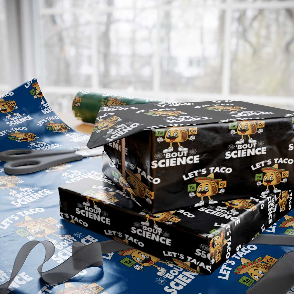 Funny Science Taco Pun Wrapping Paper Roll Let Is Taco Bout Science - Wonder Print Shop