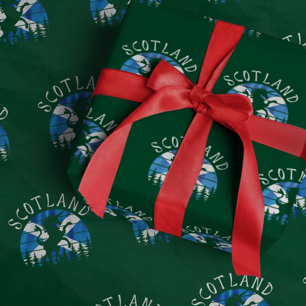 Funny Scotland Unicorn Scottish Flag Saltire Wrapping Paper Roll - Wonder Print Shop