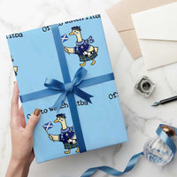 Funny Scottish Goose Scotland Football Wrapping Paper Roll Off to Watch Fitba Soccer Fans Meme