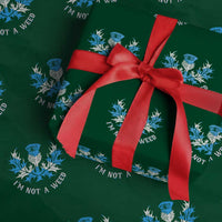 Funny Scottish Thistle I Am Not A Weed Wrapping Paper Roll Scotland Flag - Wonder Print Shop