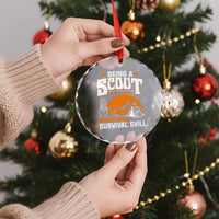 Funny Scout Crystal Glass Ornament Being A Scout Is Not A Hobby Survival Skill Adventure - Wonder Print Shop