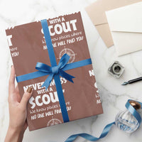 Funny Scout Wrapping Paper Roll Never Mess With A Scout Compass - Wonder Print Shop