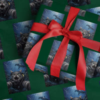 Funny Scuba Diving Cat Selfie With Hammerhead Shark Wrapping Paper Roll