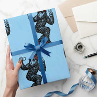 Funny Sexy Bigfoot Selfie Wrapping Paper Roll Sasquatch Lover Gift