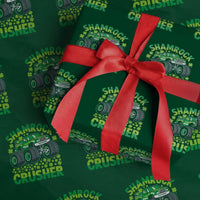 Funny Shamrock Crusher Monster Truck Wrapping Paper Roll Happy St Patricks Day Boys - Wonder Print Shop