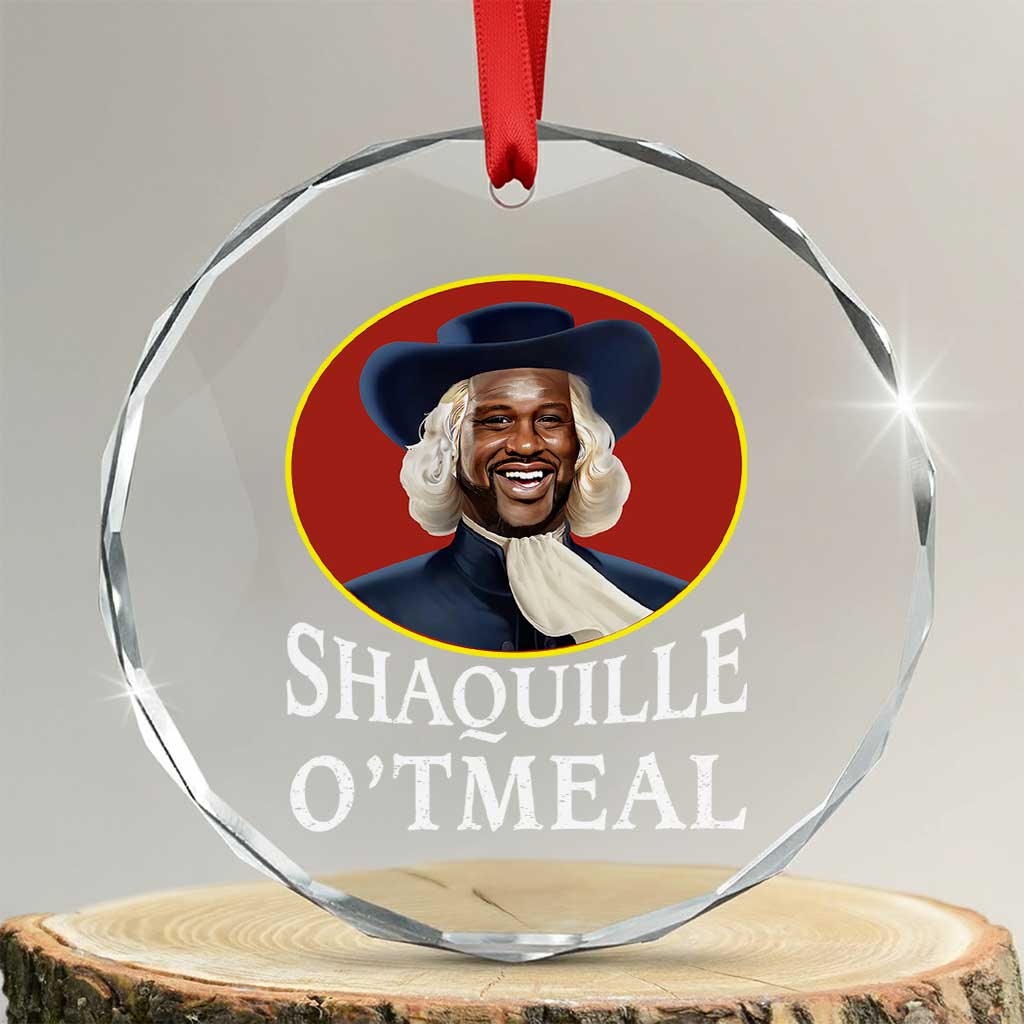 Funny Shaquille Oatmeal Crystal Glass Ornament Shaq O'neal Meme Cereal Parody - Wonder Print Shop