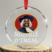 Funny Shaquille Oatmeal Crystal Glass Ornament Shaq O'neal Meme Cereal Parody - Wonder Print Shop