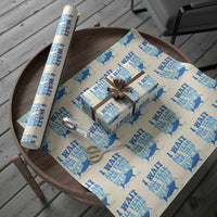 Funny Shark Lover Week Wrapping Paper Roll I Wait All Year For This Week Ocean - Wonder Print Shop