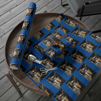 Funny Shih Tzu Drinking Iced Coffee Wrapping Paper Roll Vintage Dog Lover