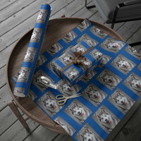 Funny Siberian Husky Meme Wrapping Paper Roll My Name Is Stop That