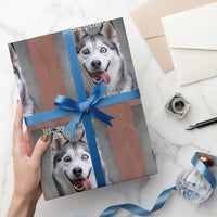 Funny Siberian Husky Meme Wrapping Paper Roll My Name Is Stop That