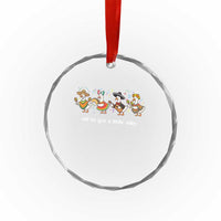 Funny Silly Goose Cinco De Mayo Crystal Glass Ornament Off To Get A Little Silly