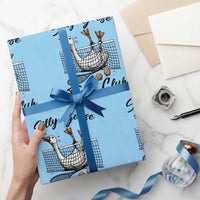 Funny Silly Goose Tennis Club Wrapping Paper Roll Tennis Lover Gift - Wonder Print Shop