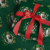 Funny Silly Irish Goose Wrapping Paper Roll St Patricks Day Celebration