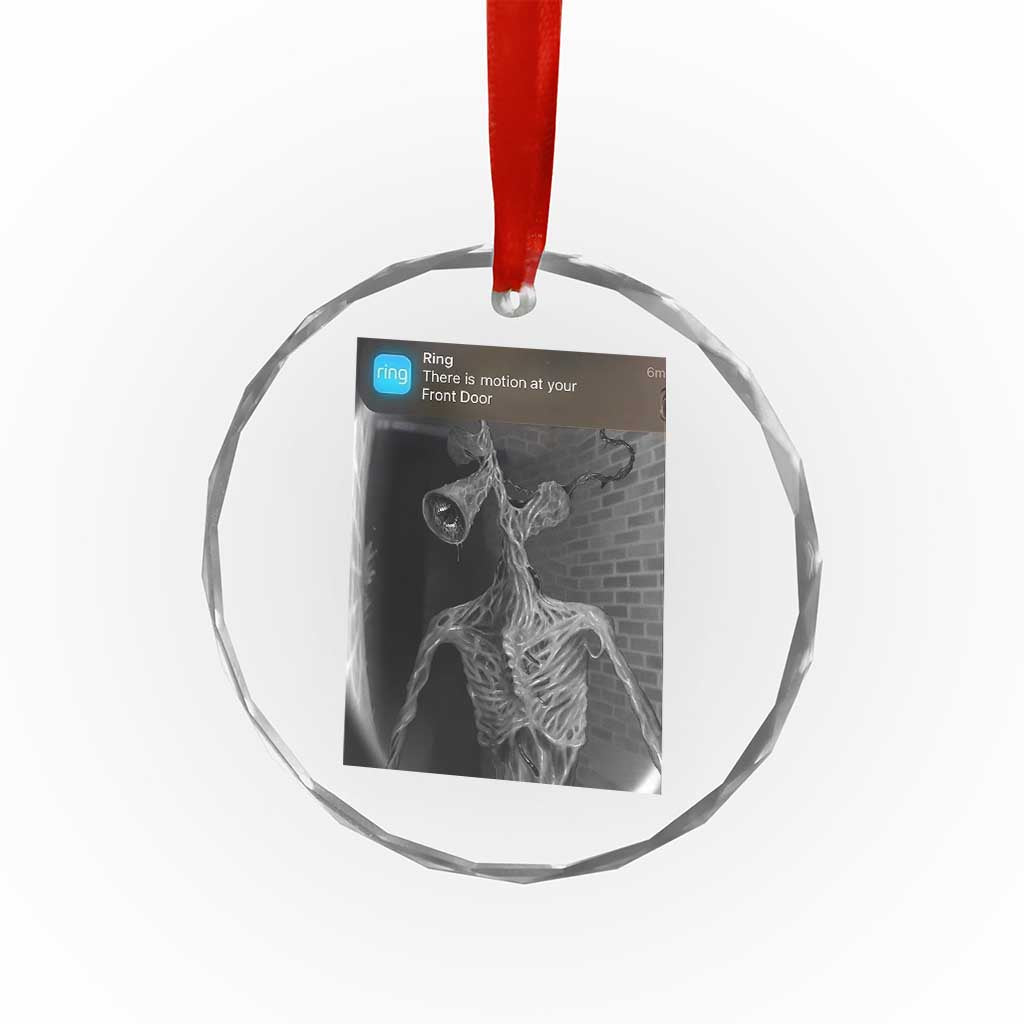 Funny Siren Head Crystal Glass Ornament Ring with Motion Meme TS10