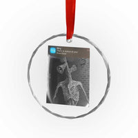 Funny Siren Head Crystal Glass Ornament Ring with Motion Meme TS10