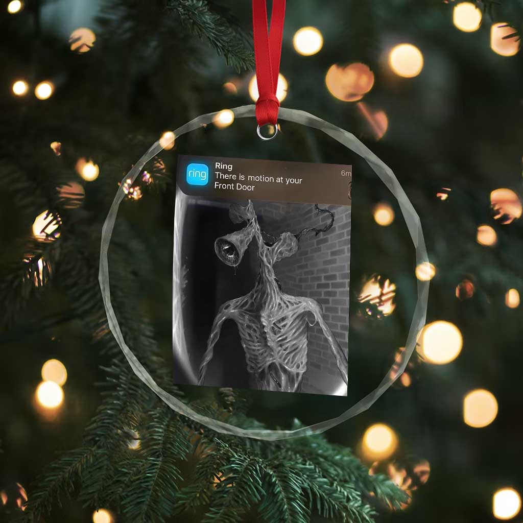 Funny Siren Head Crystal Glass Ornament Ring with Motion Meme TS10