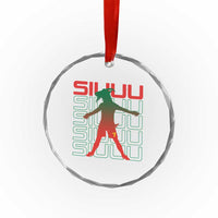 Funny Siuuuu Crystal Glass Ornament Iconic Goal Shout Soccer Lover Gift