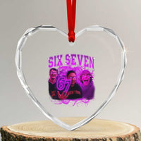 Funny Six Seven 6 7 Meme Heart Crystal Glass Ornament The Mason 67 Kid  Bootleg Gen Alpha Slang - Wonder Print Shop