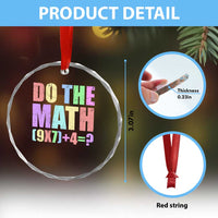 Funny Six Seven 6 7 Meme Teacher Crystal Glass Ornament Brainrot Girls Kids Teens - Wonder Print Shop