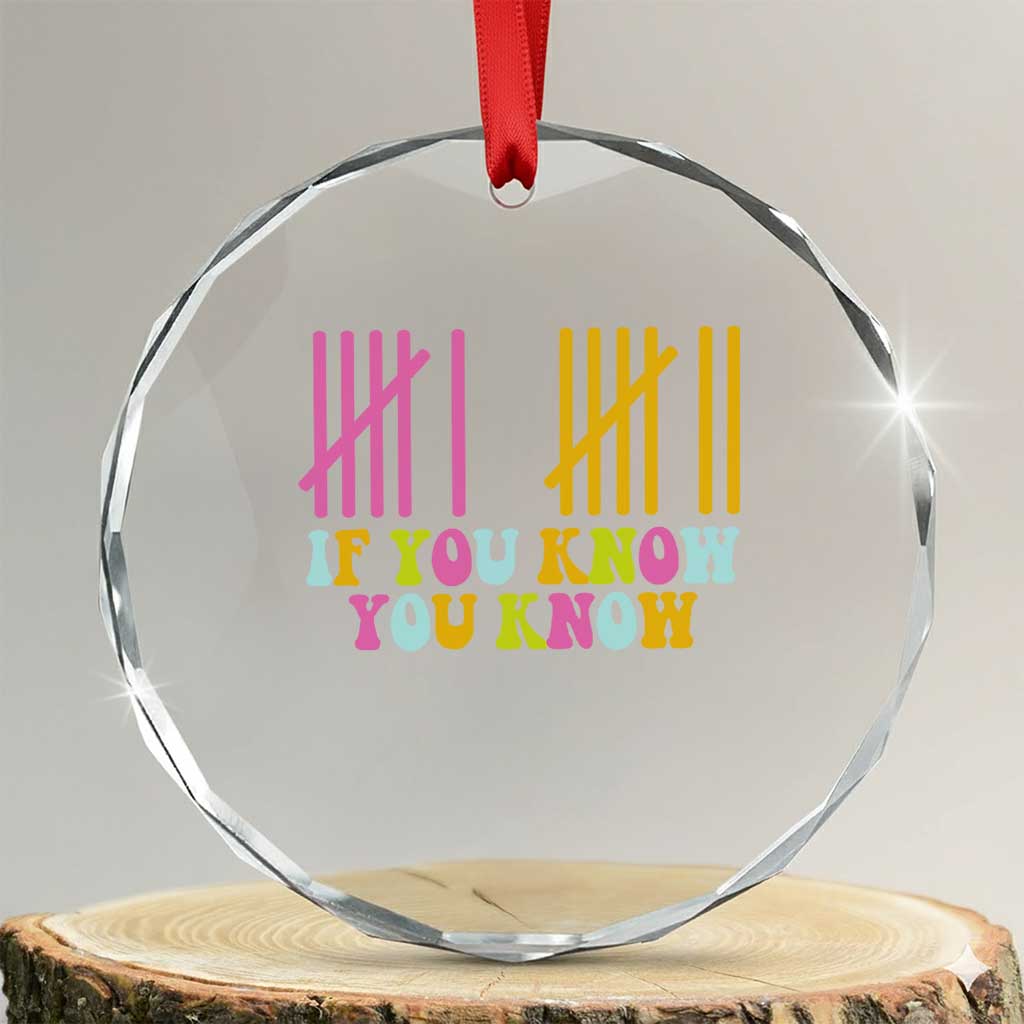 Funny Six Seven 6 7 Teen Slang Crystal Glass Ornament If You Know You Know Viral Meme - Wonder Print Shop