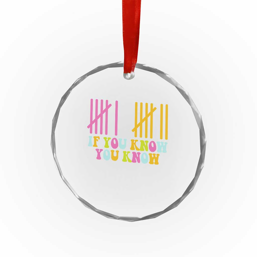 Funny Six Seven 6 7 Teen Slang Crystal Glass Ornament If You Know You Know Viral Meme - Wonder Print Shop