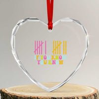 Funny Six Seven 6 7 Teen Slang Heart Crystal Glass Ornament If You Know You Know Viral Meme - Wonder Print Shop
