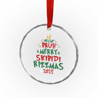 Funny Six Seven 67 Meme Christmas Tree Crystal Glass Ornament Funny 6 7 Bruh Gen Alpha Slang Viral Meme - Wonder Print Shop