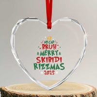 Funny Six Seven 67 Meme Christmas Tree Heart Crystal Glass Ornament Funny 6 7 Bruh Gen Alpha Slang Viral Meme - Wonder Print Shop