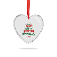 Funny Six Seven 67 Meme Christmas Tree Heart Crystal Glass Ornament Funny 6 7 Bruh Gen Alpha Slang Viral Meme - Wonder Print Shop