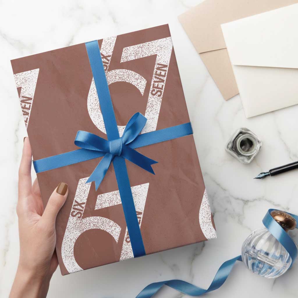 Funny Six Seven 67 Meme Gen Alpha Slang Wrapping Paper Roll - Wonder Print Shop