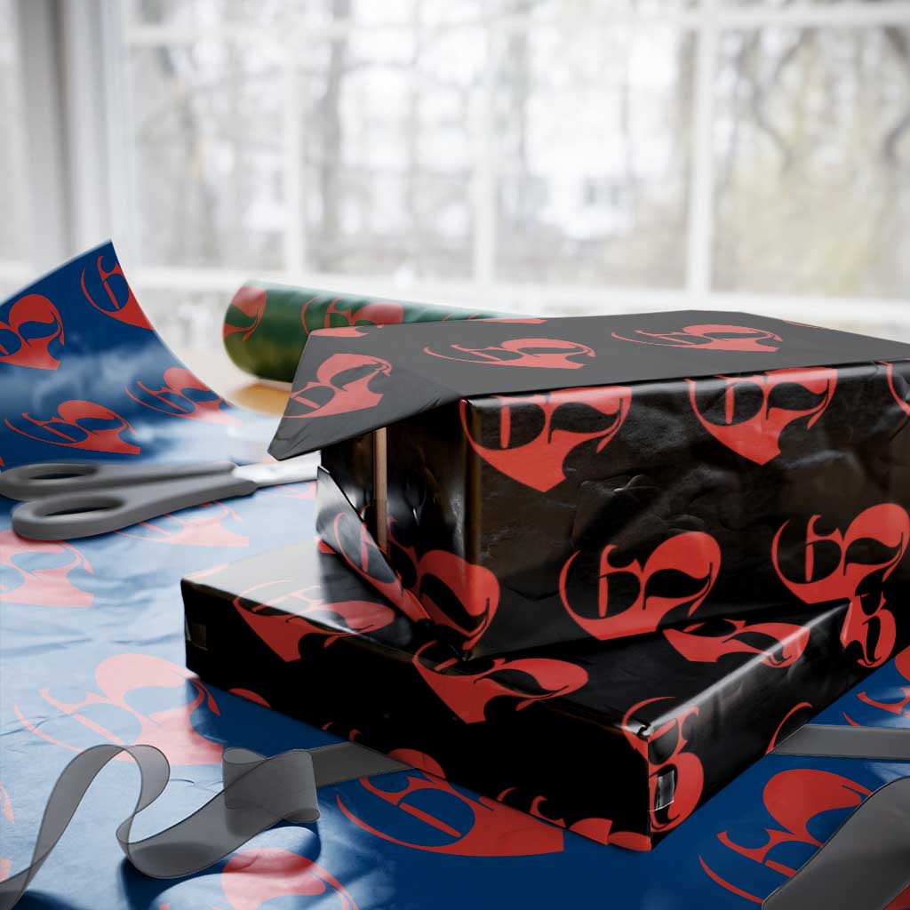 Funny Six Seven 67 Meme Valentines Day Red Heart Wrapping Paper Roll