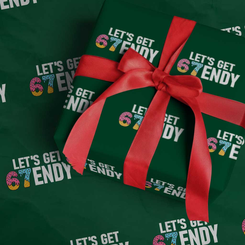 Funny Six Seven 67 Wrapping Paper Roll Lets Get Sendy 6 7 Meme Icecream - Wonder Print Shop