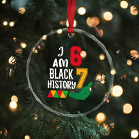 Funny Six Seven African American Crystal Glass Ornament Black History Month