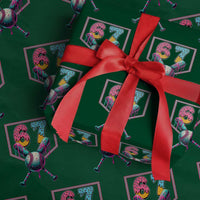 Funny Six Seven Baseball Drip Wrapping Paper Roll Number 67 Meme Drippy Bats - Wonder Print Shop