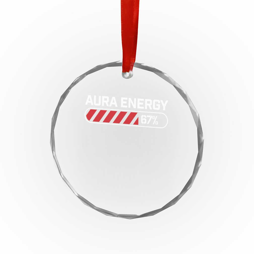 Funny Six Seven Crystal Glass Ornament Aura Energy at 67 Meme Gen Alpha Slang - Wonder Print Shop