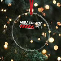 Funny Six Seven Crystal Glass Ornament Aura Energy at 67 Meme Gen Alpha Slang - Wonder Print Shop