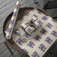 Funny Six Seven Dabbing Wrapping Paper Roll Patriotic American Pride Gift