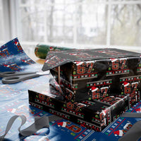 Funny Six Seven Meme Christmas Ugly Sweater Wrapping Paper Roll Trendy Tiktok Gift - Wonder Print Shop