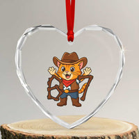Funny Six Seven Meme Cowcat Heart Crystal Glass Ornament Gen Alpha Slang Gift - Wonder Print Shop