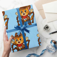 Funny Six Seven Meme Cowcat Wrapping Paper Roll Gen Alpha Slang Gift - Wonder Print Shop