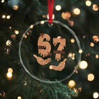 Funny Six Seven Meme Crystal Glass Ornament Melanin Black History Month Gift - Wonder Print Shop