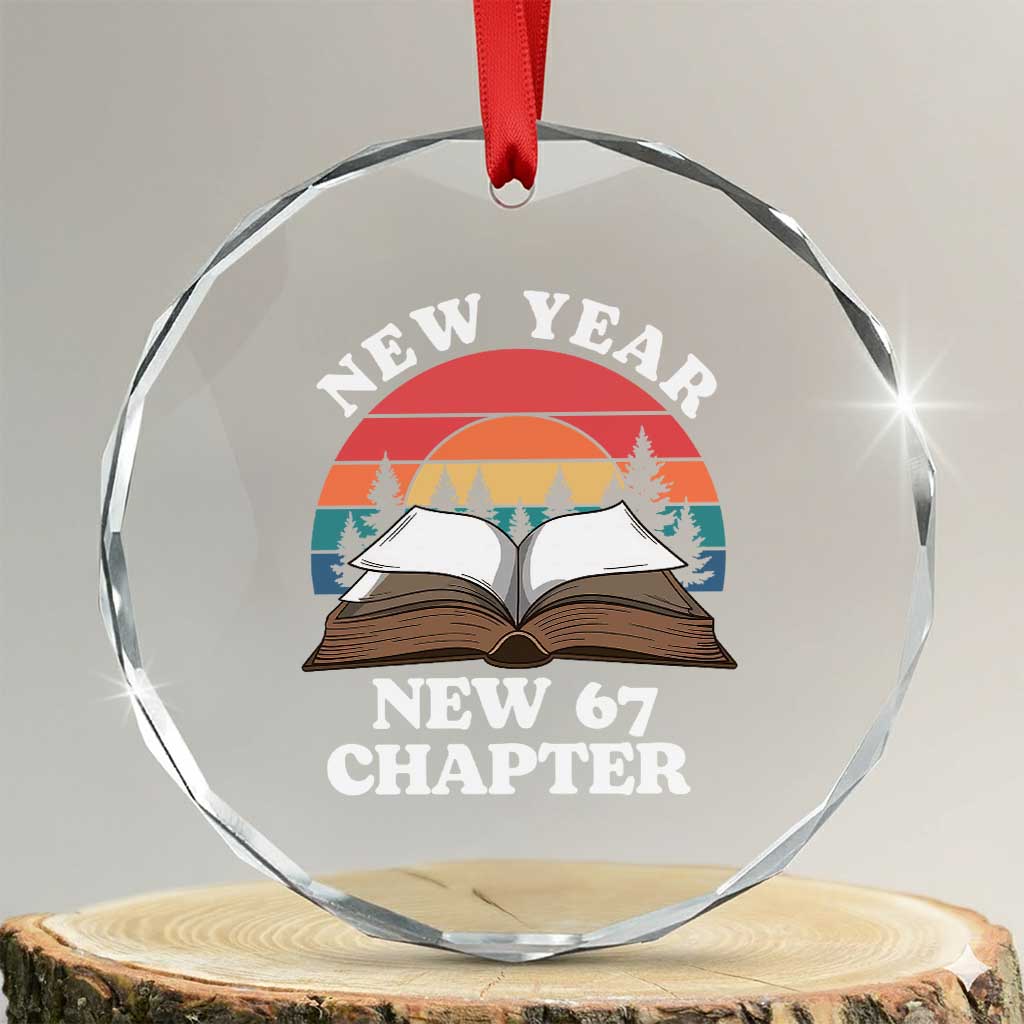 Funny Six Seven Meme Crystal Glass Ornament New Year New 67 Chapter - Wonder Print Shop