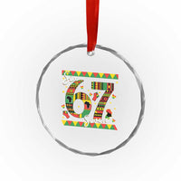 Funny Six Seven Meme Crystal Glass Ornament Pan African Culture Gift